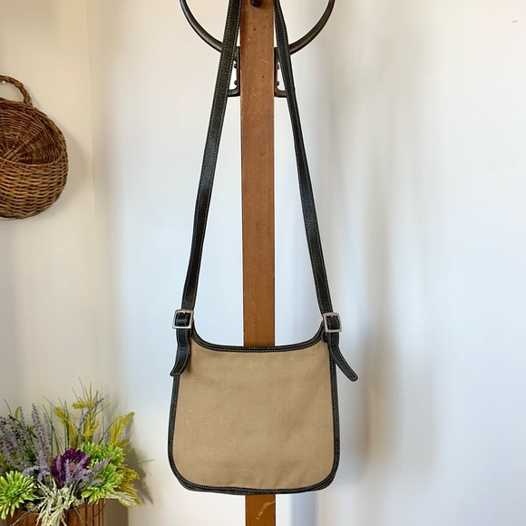 Vintage Coach Twill & Leather Crossbody - Picture 5 of 16